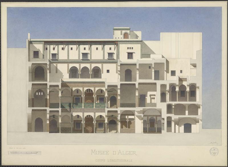 Albert Ballu, Musée, Coupe longitudinale (Alger), 1884